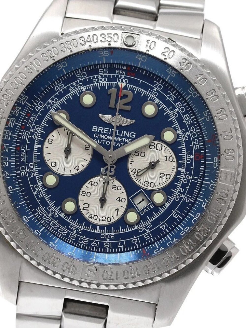 BREITLING B-2 Professional A42362 Date blue Dial Automatic Men's Watch_956960